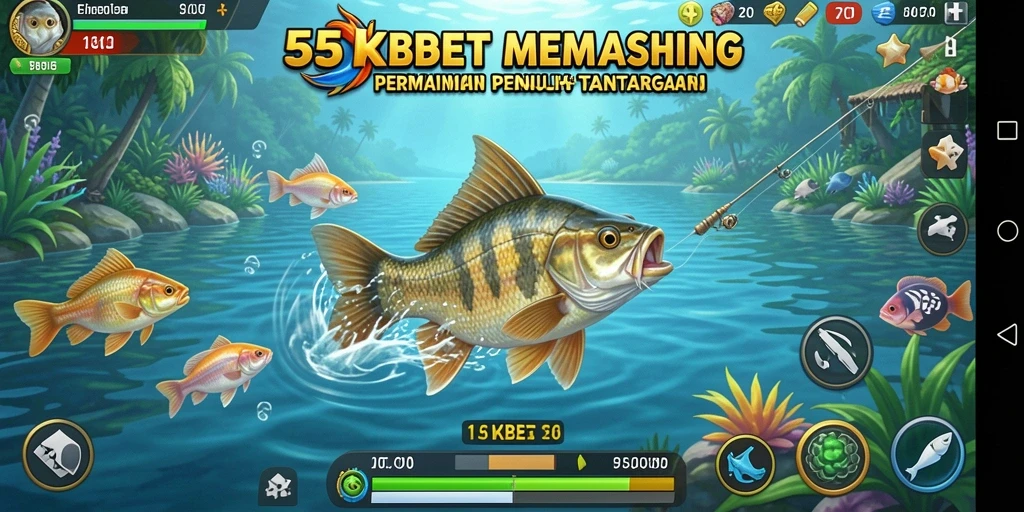 Tangkapan ikan besar dalam gameplay 55KBET yang menantang.
