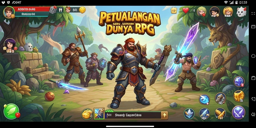 Gameplay RPG ADAM77 yang menantang dan menarik.