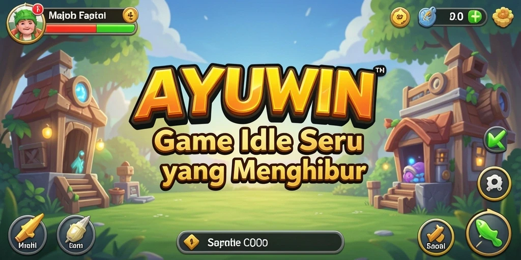 Tampilan gameplay AYUWIN yang sederhana namun menarik.