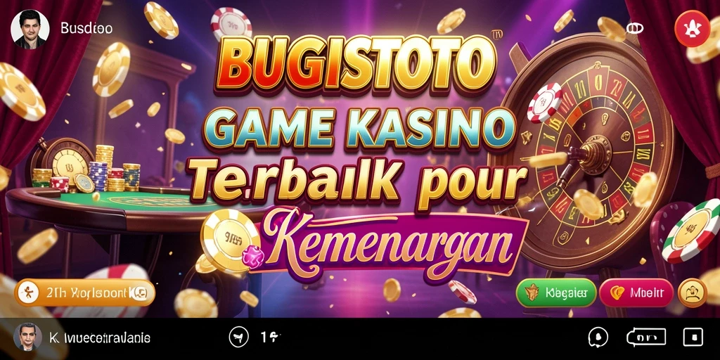 Tampilan permainan kasino yang menarik di BUGISTOTO.