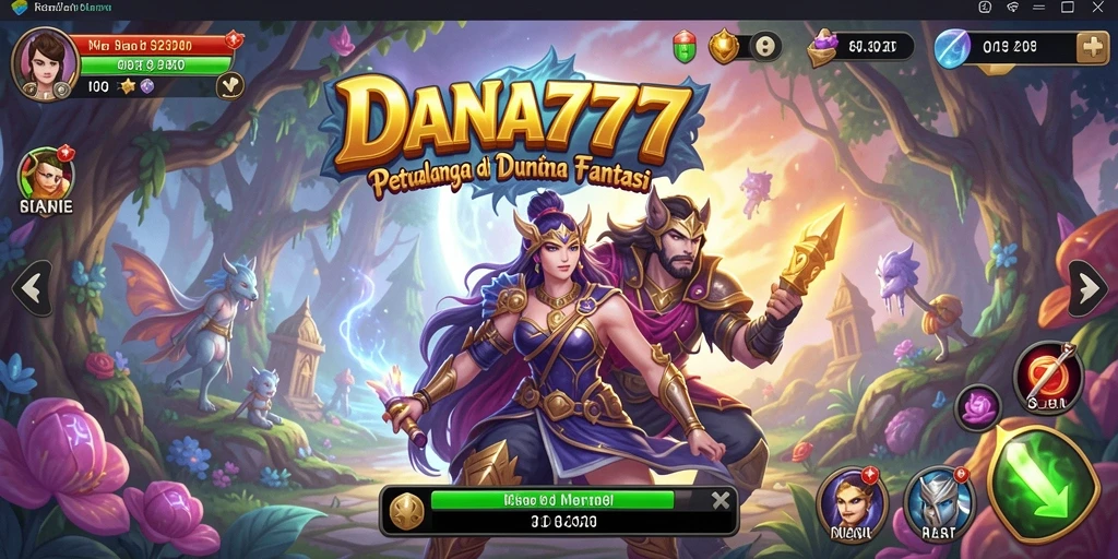 Tangkapan layar DANA777 menunjukkan petualangan seru dan interaksi karakter.