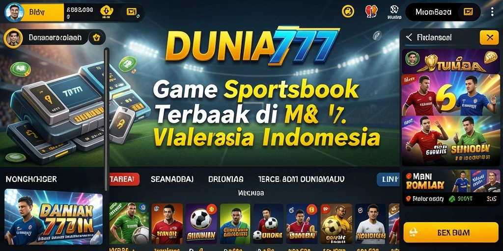 Tampilan menarik dari gameplay taruhan olahraga di DUNIA777.
