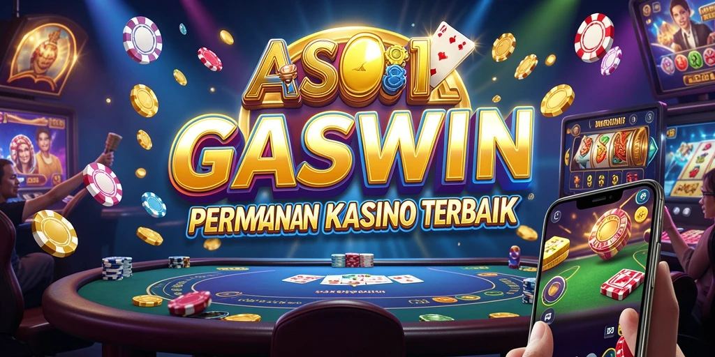 Tampilan gameplay GASWIN yang menarik dan penuh warna di dalam aplikasi Kasino.