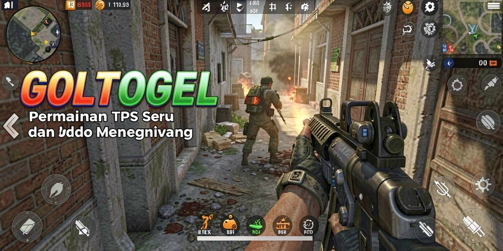 Tampilan menarik dari gameplay GOLTOGEL TPS dengan aksi seru.