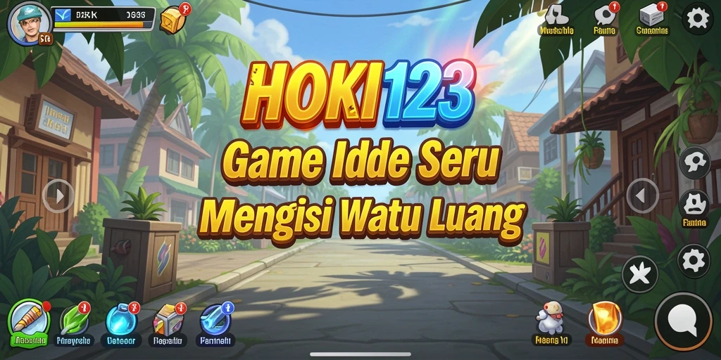 Tampilan gameplay HOKI123 yang menarik dan penuh warna.