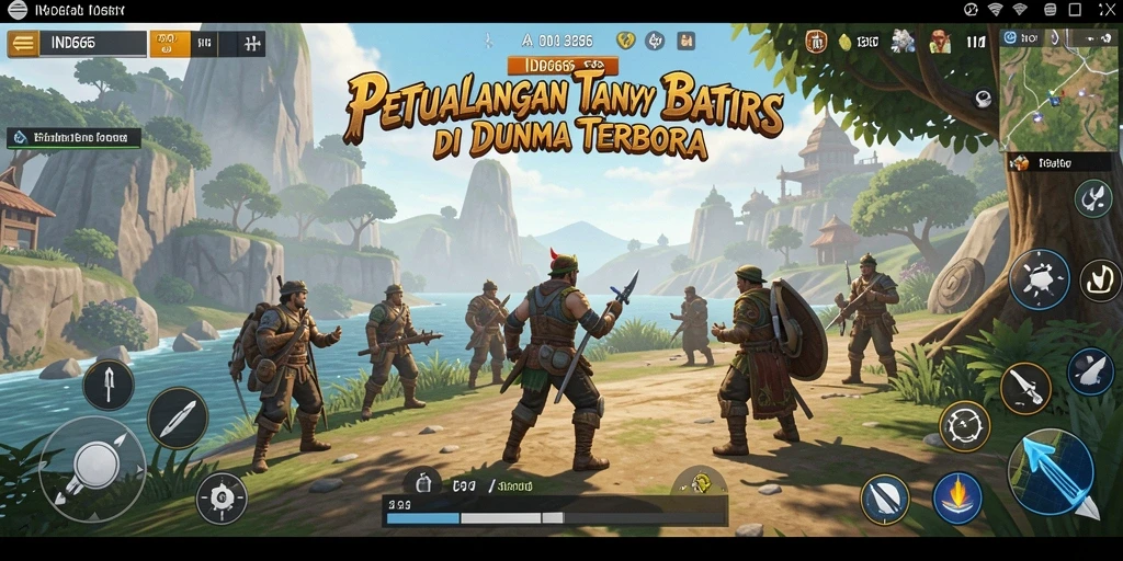 Tangkapan layar menunjukkan aksi epik di dunia terbuka IND666.