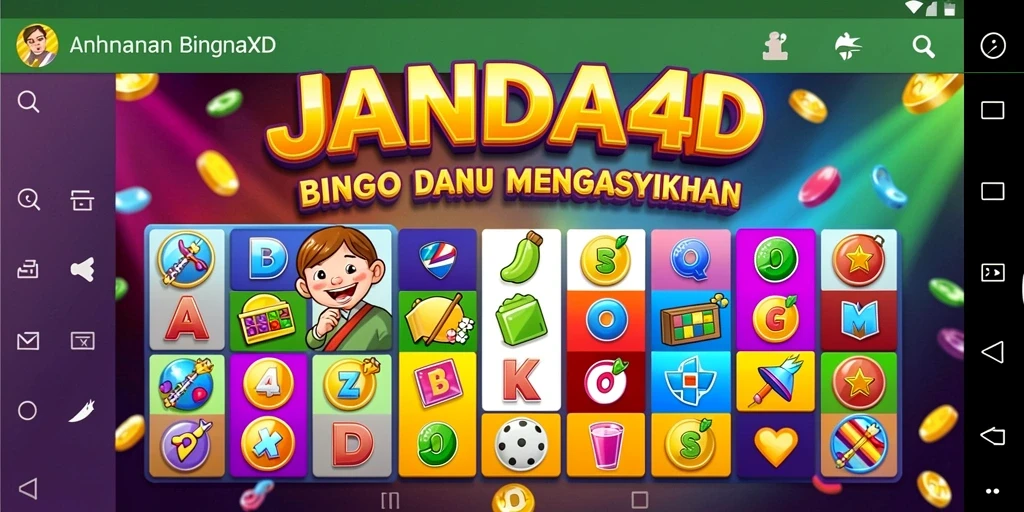 Tampilan gameplay seru di JANDA4D Bingo.
