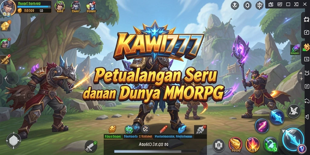 Tampilan gameplay KAWI777 yang menakjubkan dalam dunia MMORPG.