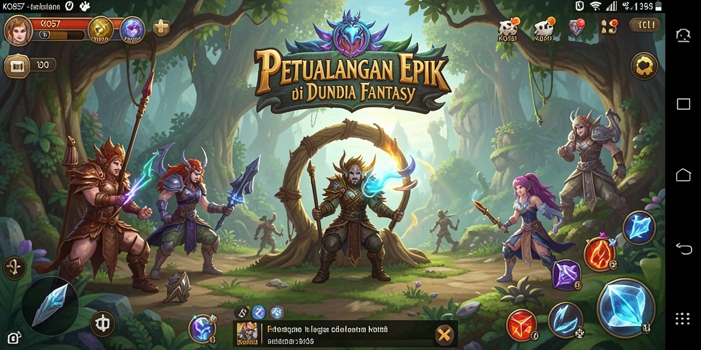 Tampilan gameplay seru di dunia petualangan KO857.
