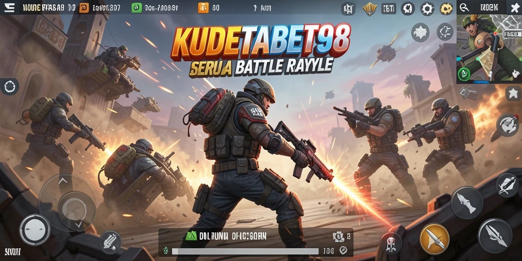 Tampilan gameplay impressive dari KUDETABET98 dalam pertempuran Battle Royale.
