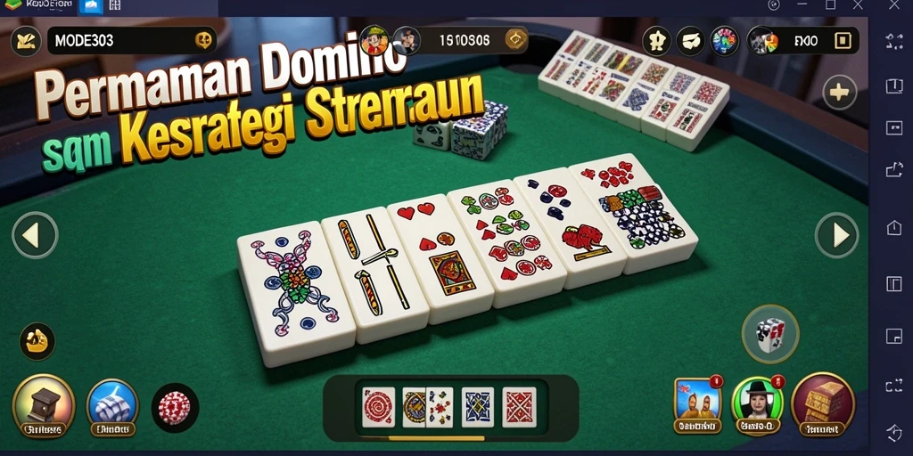 Gameplay seru domino dengan grafis menarik di MODE303.