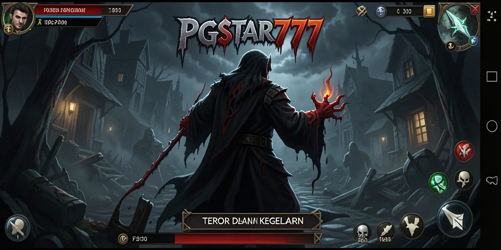 Tangkapan layar PGSTAR777 menunjukkan gameplay menegangkan di lingkungan gelap.