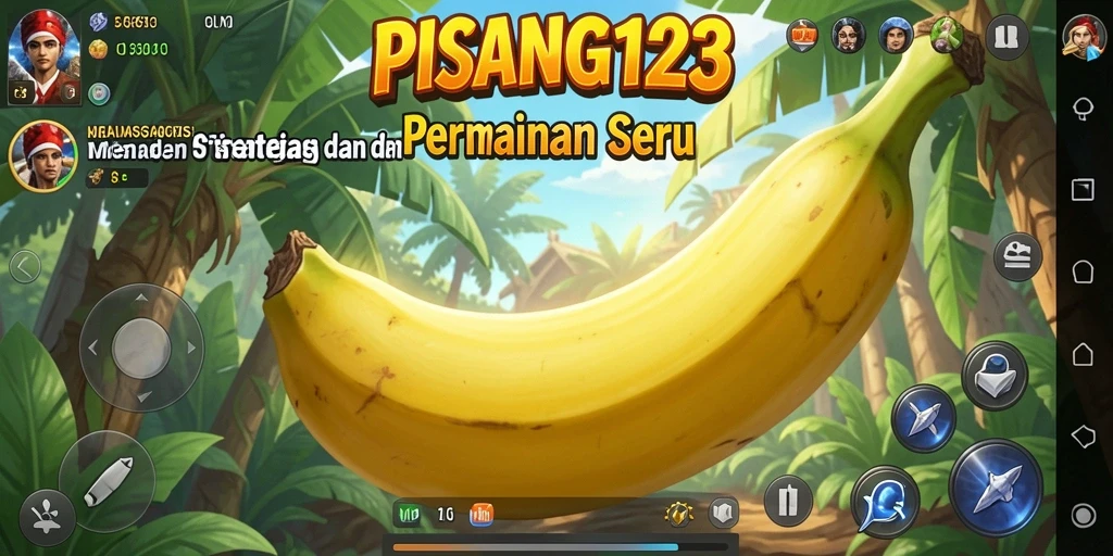 Tangkapan layar dari gameplay penuh strategi PISANG123.