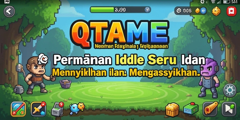 Tampilan gameplay QTGAME yang menarik dan penuh warna.