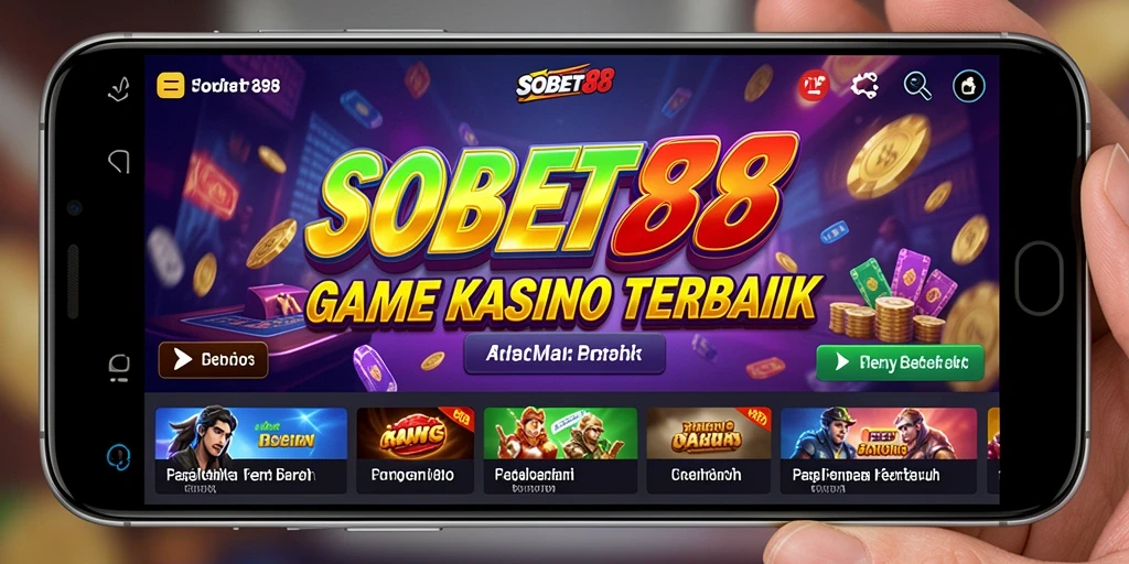 Tampilan screenshot utama SOBET88 dengan gameplay seru kasino.