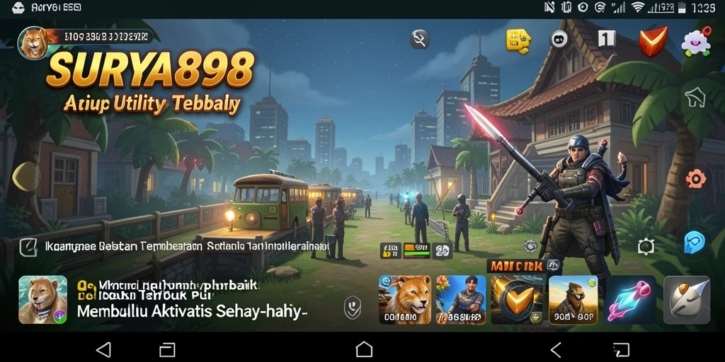 Tangkapan layar utama dari SURYA898 menunjukkan fitur manajemen tugas yang efektif.