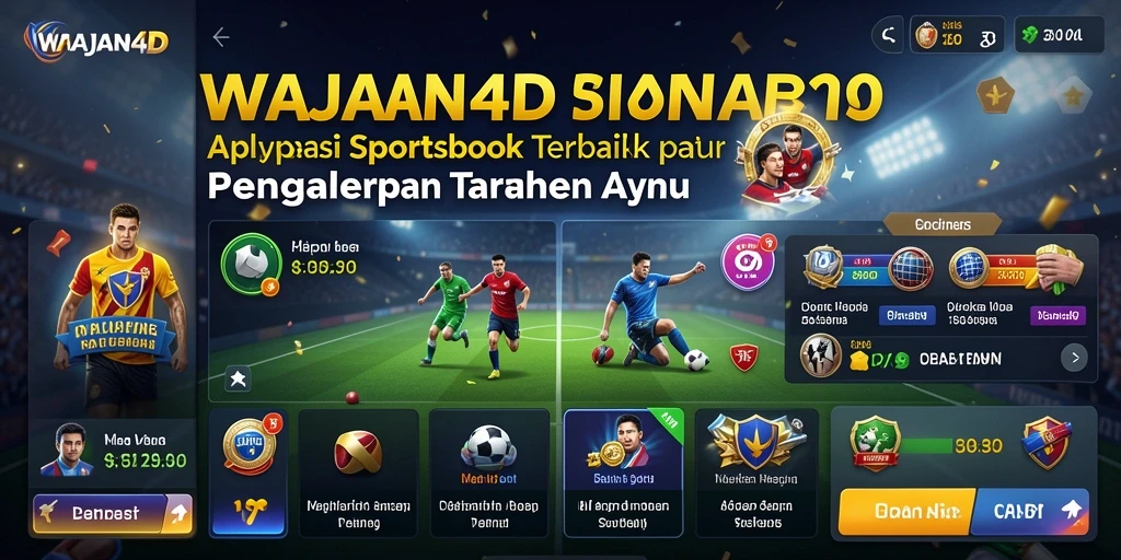 Screenshot utama WAJAN4D menampilkan fitur taruhan olahraga yang menarik.